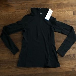 Black Under Armour Cold Gear 1/4 zip - NWT - M